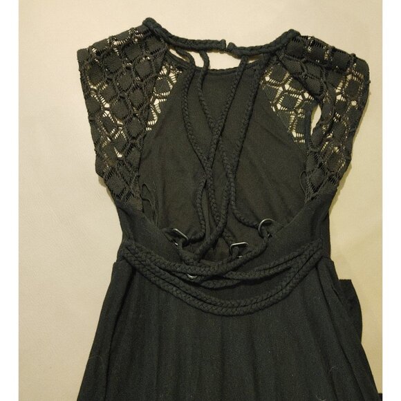 Free People Open Back Dress Black Extra Small FLAW - Picture 6 of 9